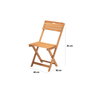 Hanah Home Conjunto de mesa y sillas My001A de madera de haya